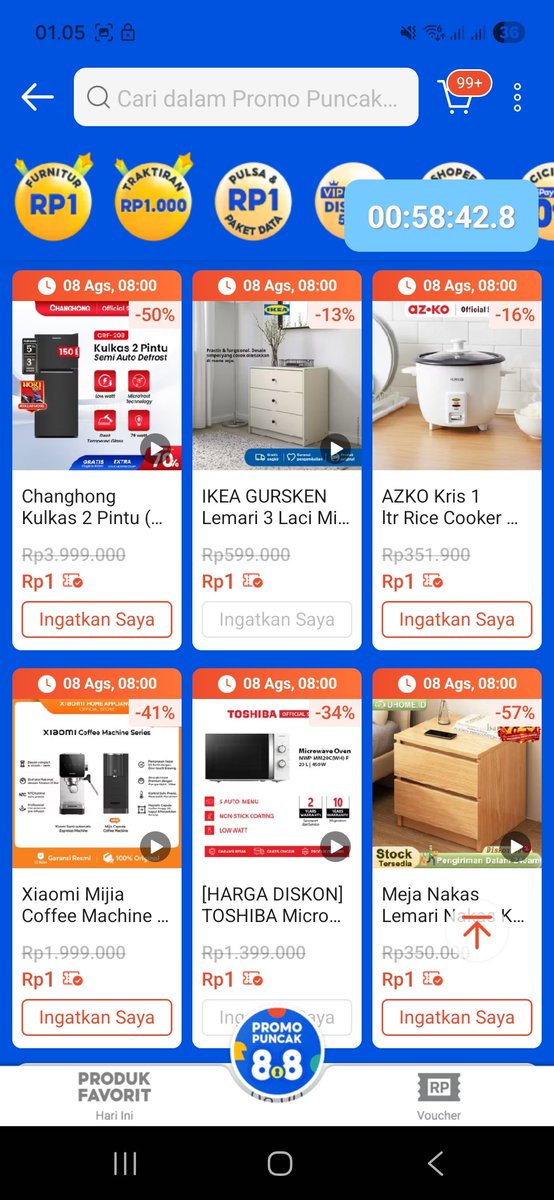 shoutarai's tweet photo. Save dulu war kemudia, 
FlashSale 8.8, jam 08.00

Changhong Kulkas 2 Pintu: https://t.co/bcjTxdV8Yg

Ikea Gursken: https://t.co/hCzaYbJbIB

Azko Kris 1lt: https://t.co/kRdrhXx2lU

Xiomi Mijia Coffe: https://t.co/yiEJIjfEbZ
 https://t.co/FvW15Z4mQC

#zonauang #zonabu #giveaway https://t.co/7xgmuDnk2j