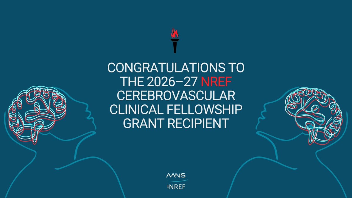 NREFORG's tweet photo. Congratulations to the 2026-27 NREF Clinical Fellowship Grant recipient in cerebrovascular neurosurgery, @UHhospitals. Thank you to our industry partner @terumoneuro for supporting advanced fellowship training and innovation in patient care. https://t.co/qrgjKEkYsP