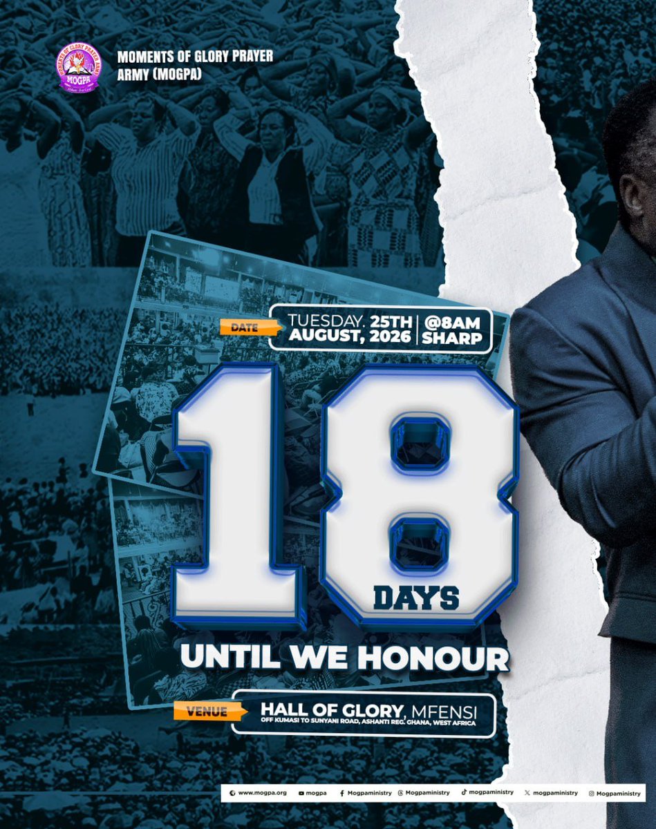 mogpaministry's tweet photo. .
It's almost time !
The excitement is building, the atmosphere is shifting, and the best is yet to come.
Are you ready ?
#Mogparadio15 #almosthere #Godismoving #excitement #RevOB #countdown https://t.co/oMxtWsVjnj