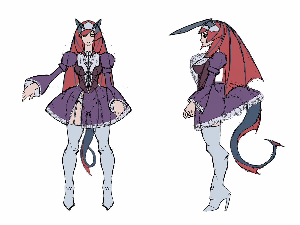 rebe20266's tweet photo. Concept art vs 3D block out. #gamedev #orginalcharacter #characterdesign https://t.co/iRN89Eiiiw