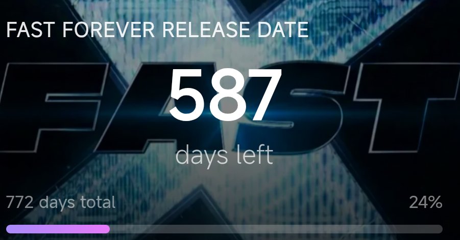 FastForever007's tweet photo. 587 days left until the release of Fast Forever 🎥 https://t.co/zXmIfmUlgd