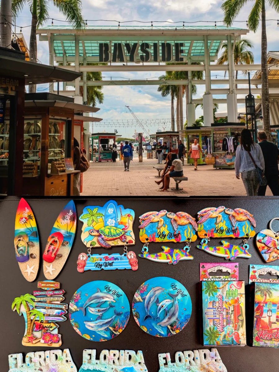 Norukiyomi's tweet photo. Ugh, magnet souvenir shops in Key West were charging at least $6.99 a pop.Then I come to Bayside Marketplace and they’re literally 4 for $10.99!!!I'm crying inside right now, I regret everything 🥲 https://t.co/OfPt2eNDoJ