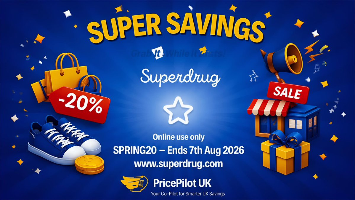 pricepilotuk's tweet photo. Hurry, the offer ends today! Don’t miss out! 🌟 Handpicked for you by #PricePilotUK. Explore fabulous beauty products, toiletries, or the ideal gift—this is your moment! 🛍️💖 

#BeautyProducts #Toiletries #IdealGift #PricePilotUK #FabulousDeals #GiftIdeas #BeautyDeals 🛍️💖 https://t.co/B69FcIJhR2