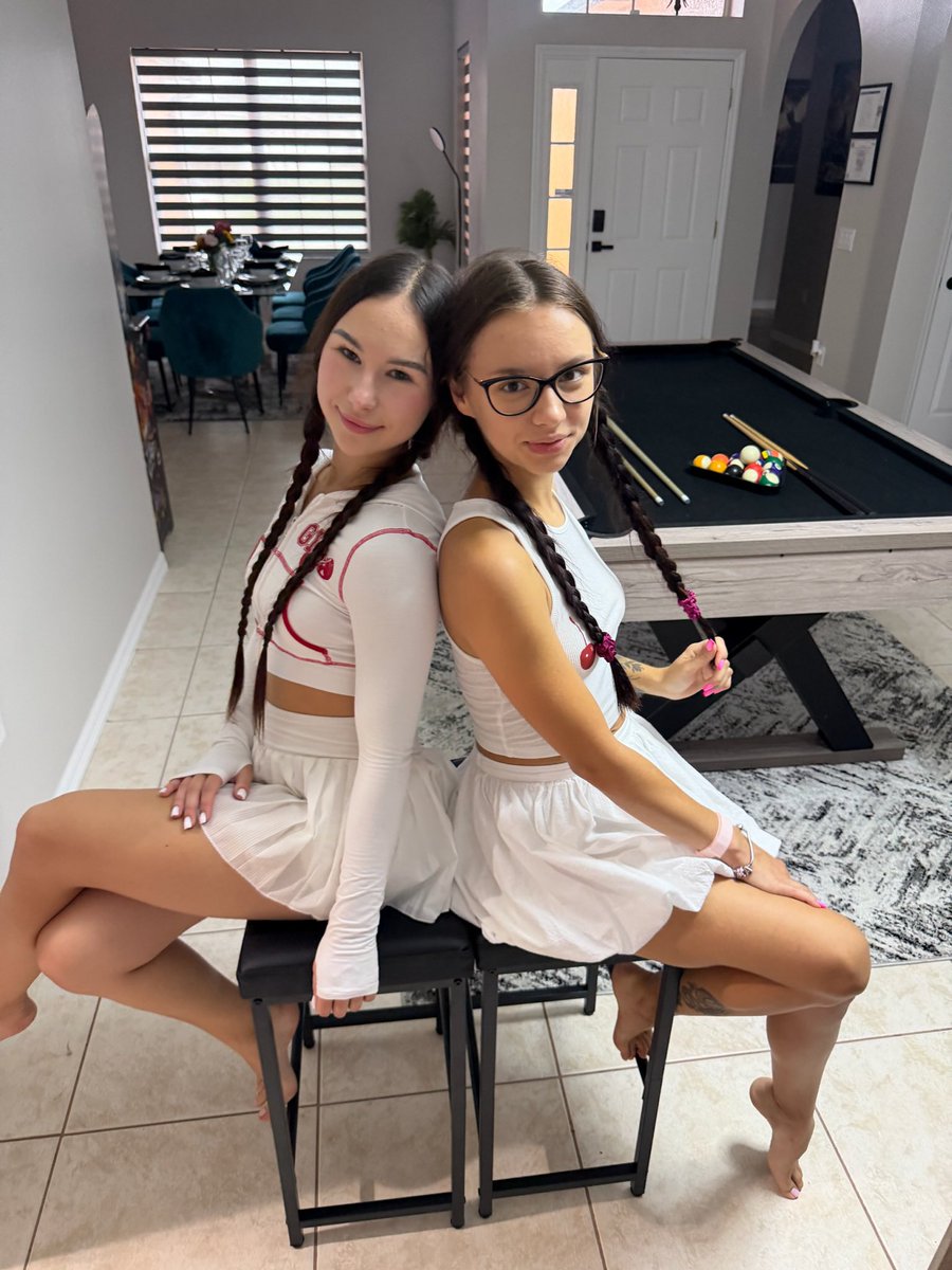 StacyTeece's tweet photo. Double the trouble? 😈 @ValarieSweets https://t.co/17dRyqIwJU