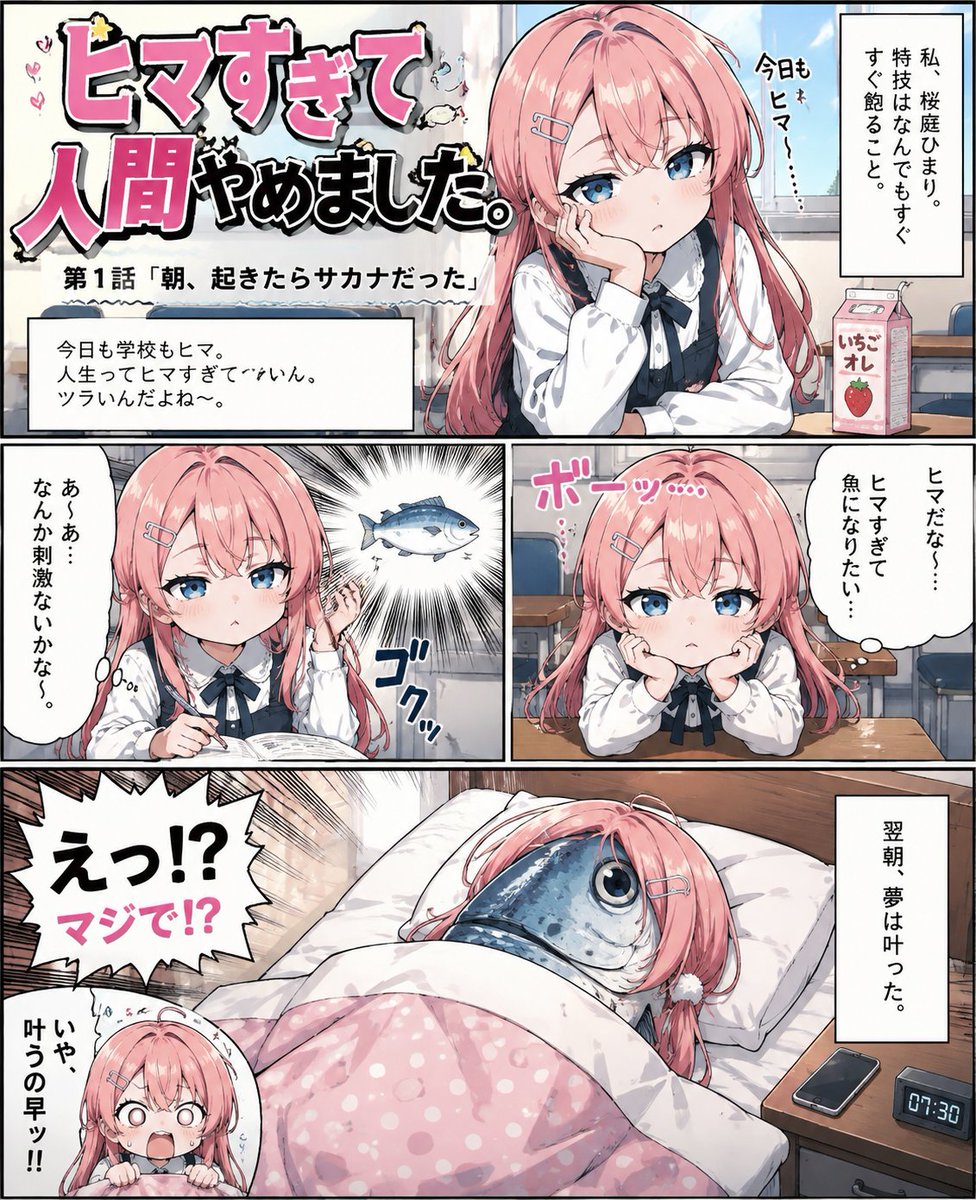 riroand_ai's tweet photo. ヒマ��ぎて人間やめました。 https://t.co/HPZuJocAbX