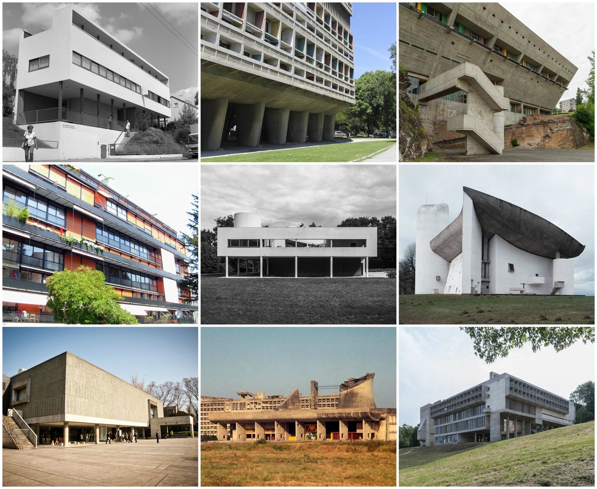 ao_vadeb's tweet photo. @ErikBootsma @alexulysseyves Le Corbusier really wasn’t into “glass and steel boxes” though. Concrete and plaster sure, but glass and steel really came later with Mies https://t.co/uykF2UPfnt