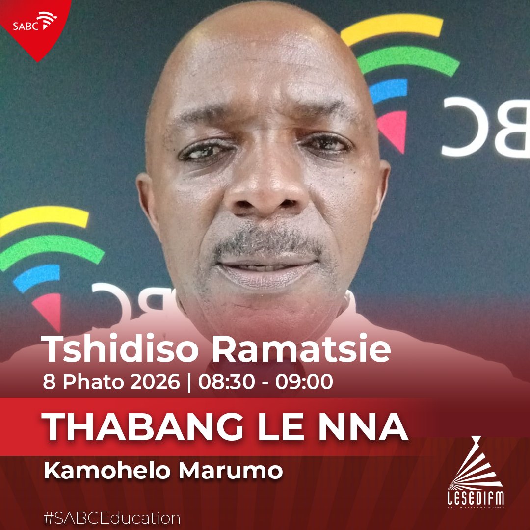 LesediFM's tweet photo. ๐ Re keteka dilemo tse 30 tsa Thuto ya SABC!
Re hetla morao dilemo tse mashome a mararo tsa ho kgothatsa, ho ruta le ho matlafatsa batjha ba Afrika Borwa!
Baeti:
Zanele Witbooi - Motjha
Tshidiso Ramatsie - Mohlophisi e moholo wa mananeo a thuto SABC
#30YearsOfSABCEducation https://t.co/mI4n6ENgs9
