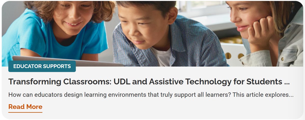 LDatSchool's tweet photo. Accessibility is not just about offering tools. It is about helping students use tools to show what they know. 💻

Explore UDL, assistive technology, and student agency in this LD@school resource.
👉 https://t.co/ItOHRVl6rN

#LDatschool #UDL #AssistiveTechnology #LDAO https://t.co/QKS2Pyu6sA