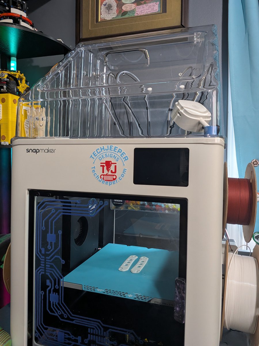 TechJeeper's tweet photo. Ohhhh yeah, this setup far exceeded my expectations.  The @BIQU_Makers PopCap I ordered from @West3DPrinting on my @snapmaker U1. https://t.co/iwKNOk1QNh