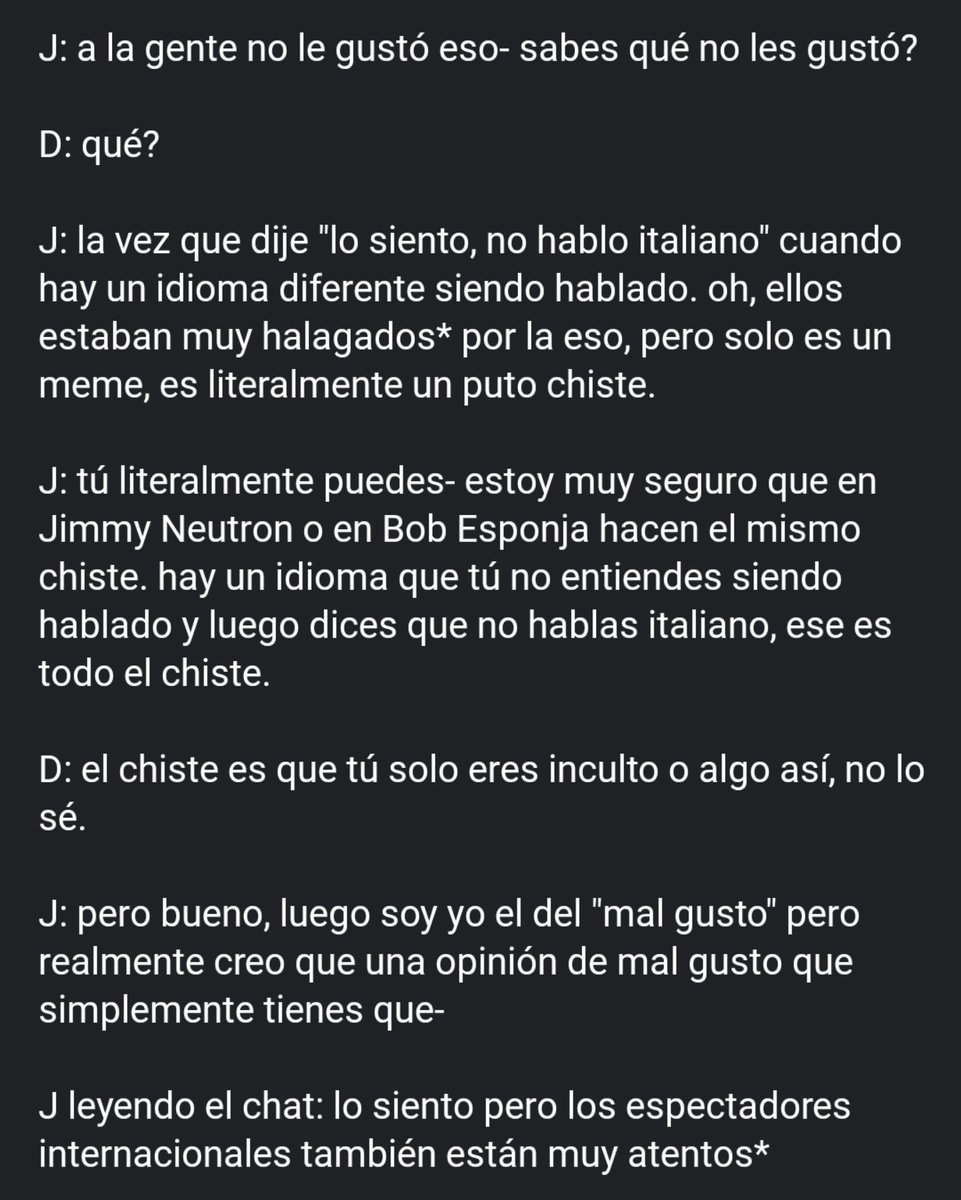 marustonks's tweet photo. bueno, intenté traducir al español lo que jeremy y duncan hablaron sobre el tema en stream. las palabras/frases con * es pq no entendí mucho a lo q se referían y google no ayudó mucho ;; de todas formas dejo la traducción y el clip abajo !! https://t.co/bfv4OsNTge