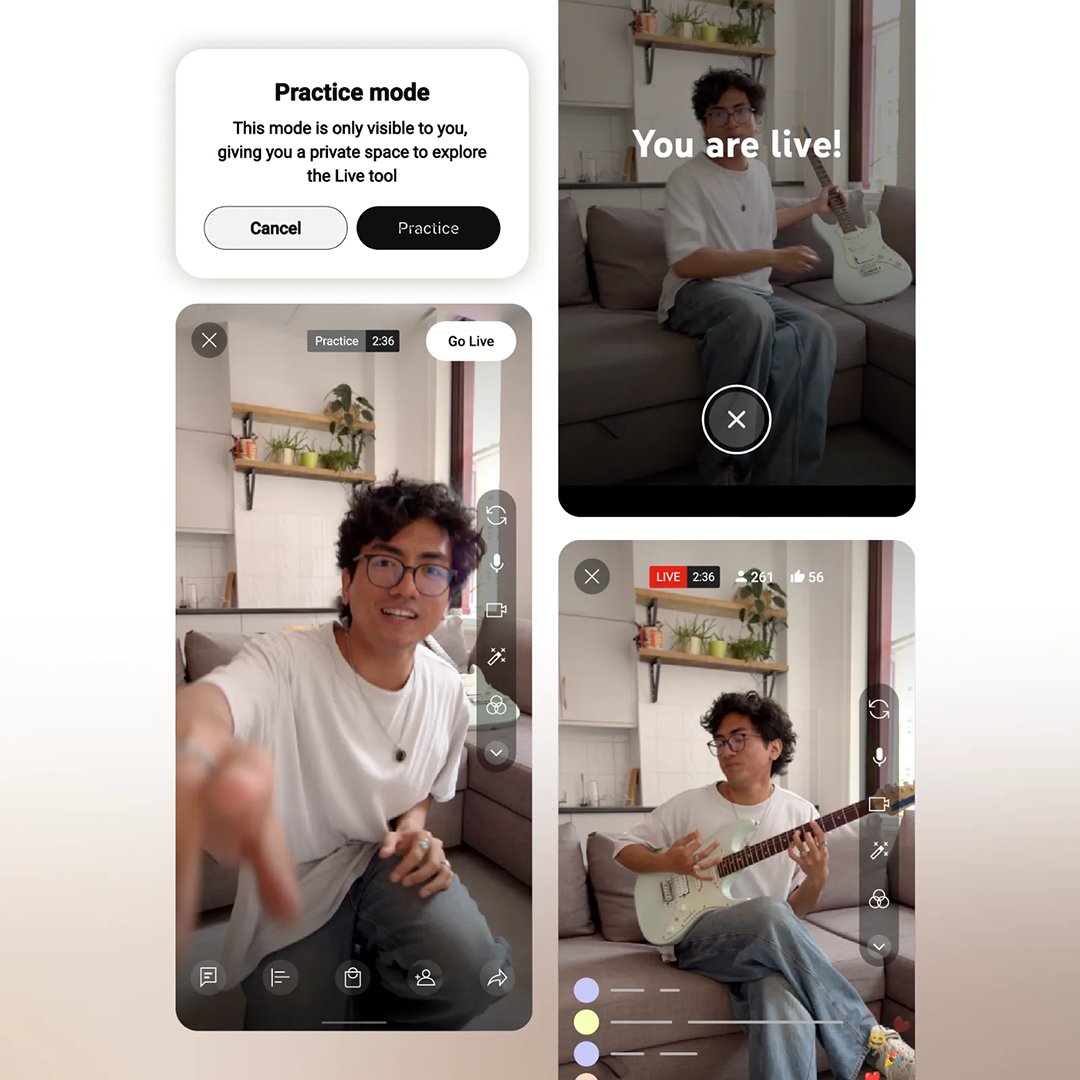nealmohan's tweet photo. Here’s what’s rolling out on @YouTube this week:

🎥 Live Practice Mode, giving @YouTubeCreators a private space to rehearse their mobile setup and stream before going public.
🌍 Expanded Premium Lite to 25 new countries and regions, including Nepal, Bangladesh and Hong Kong.
🔒 Lock your account on shared TV screens with a 4-digit PIN to keep your viewing history and recommendations private.