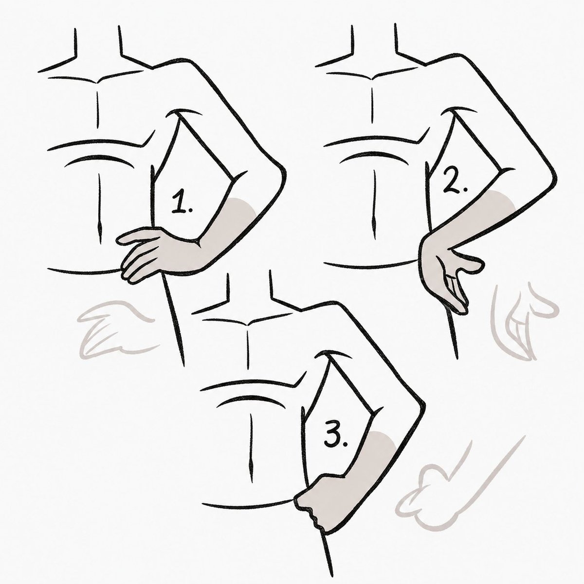 FormSketch_'s tweet photo. Same arm, totally different energy depending on the hand pose 👀 https://t.co/jwqI6UHnII