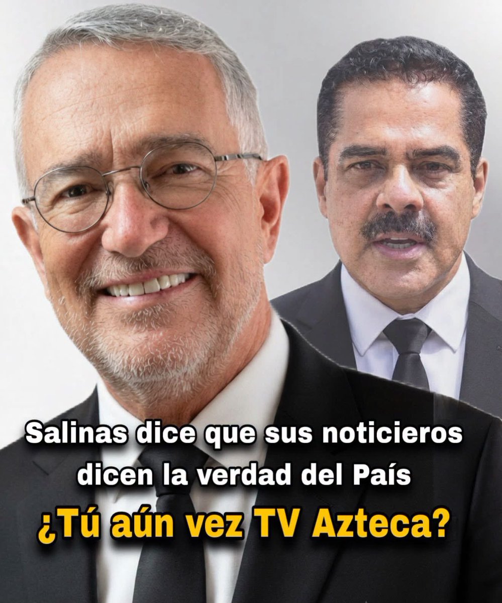 alfredocascer's tweet photo. Ricardo Salinas Pliego asegura que sus noticieros cuentan la verdad de lo que pasa en México Y tú, ¿sigues viendo TV Azteca?

#mexico  #liderazgo  #cambio  #Justicia   #futuro   #México https://t.co/25uI6QTe81