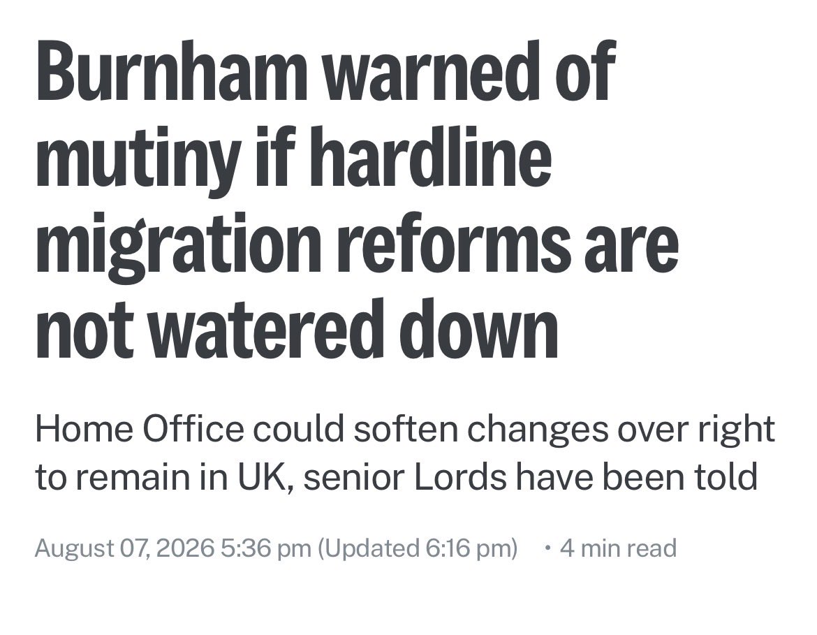 migrationCtrl's tweet photo. The public consultation into the Home Secretary’s modest settlement reforms was hijacked by activist groups, and the orchestrated calls will grow only louder.

Be on no doubt - the government is going to cave. The BorisWave will be allowed to stay. https://t.co/OZIwlzkMlj