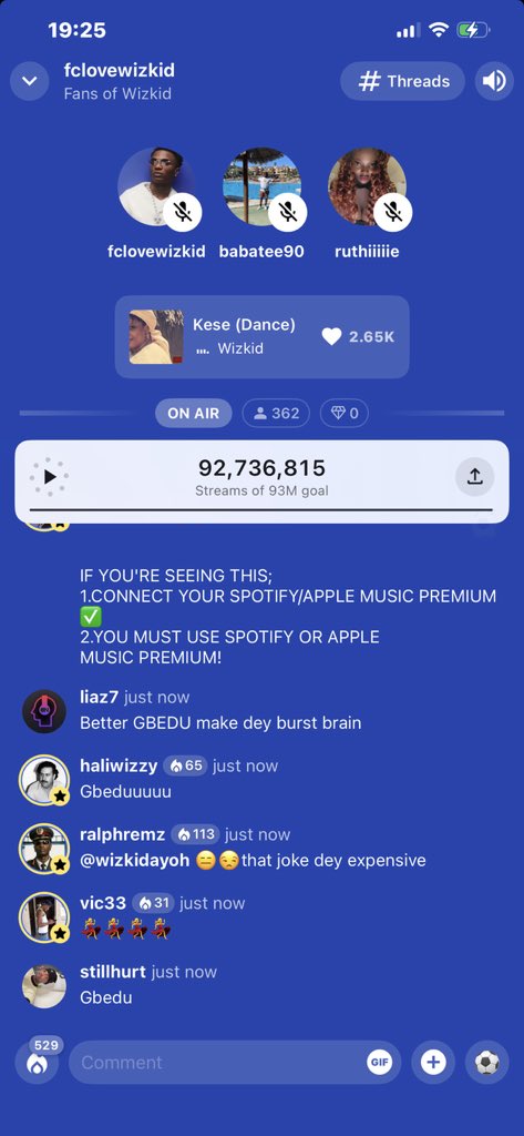 WizStatz's tweet photo. 360+ concurrent listeners copped!

Who said we can’t reach 400? Let’s go Jor 🚀 https://t.co/psqfxDXoQl