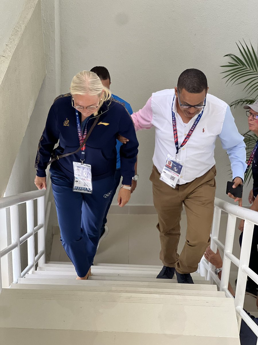 ITTFAmericas's tweet photo. ITTF Américas da la bienvenida a la Presidenta de la Federación Internacional de Tenis de Mesa, Petra Sörling, quien se encuentra en República Dominicana 🇩🇴 en el marco de los Juegos Centroamericanos y del Caribe Santo Domingo 2026. https://t.co/6PIrnimwfu