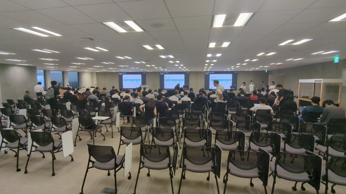 neoclassic_tech's tweet photo. #CodexMeetupTokyo
六本木ヒルズで開催。キラキラした。 IT 企業の世界を垣間見れたw
メルカリさん会場提供ありがとうございました。 https://t.co/otmJx58Q5D