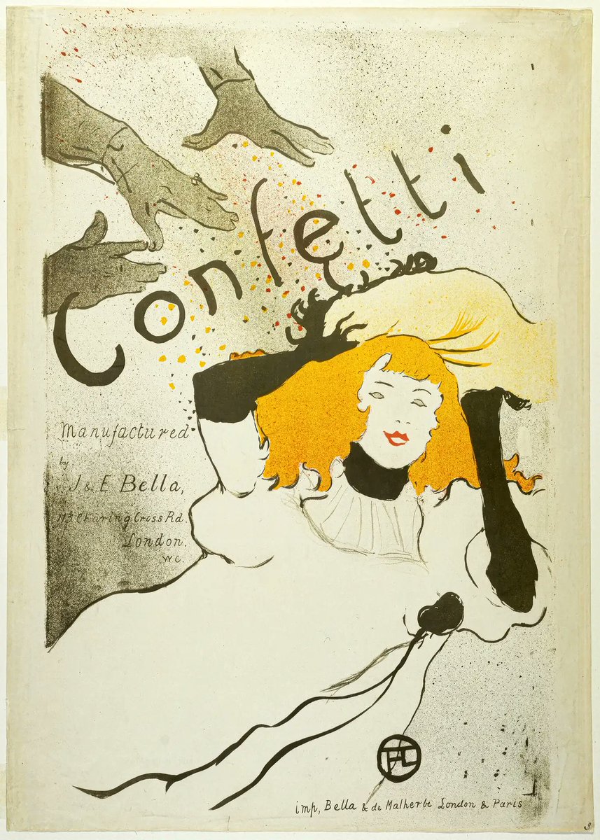 NovemaDigital's tweet photo. Henry de Toulouse-Lautrec - Confetti (1894) https://t.co/cfjEvHfKDu