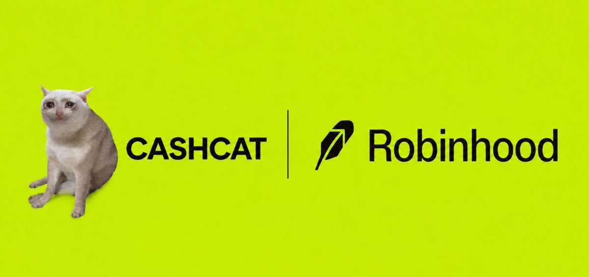 whaledegens's tweet photo. $CASHCAT is now live on Robinhood. 

Who's next to make the list? https://t.co/xjJQziu80k