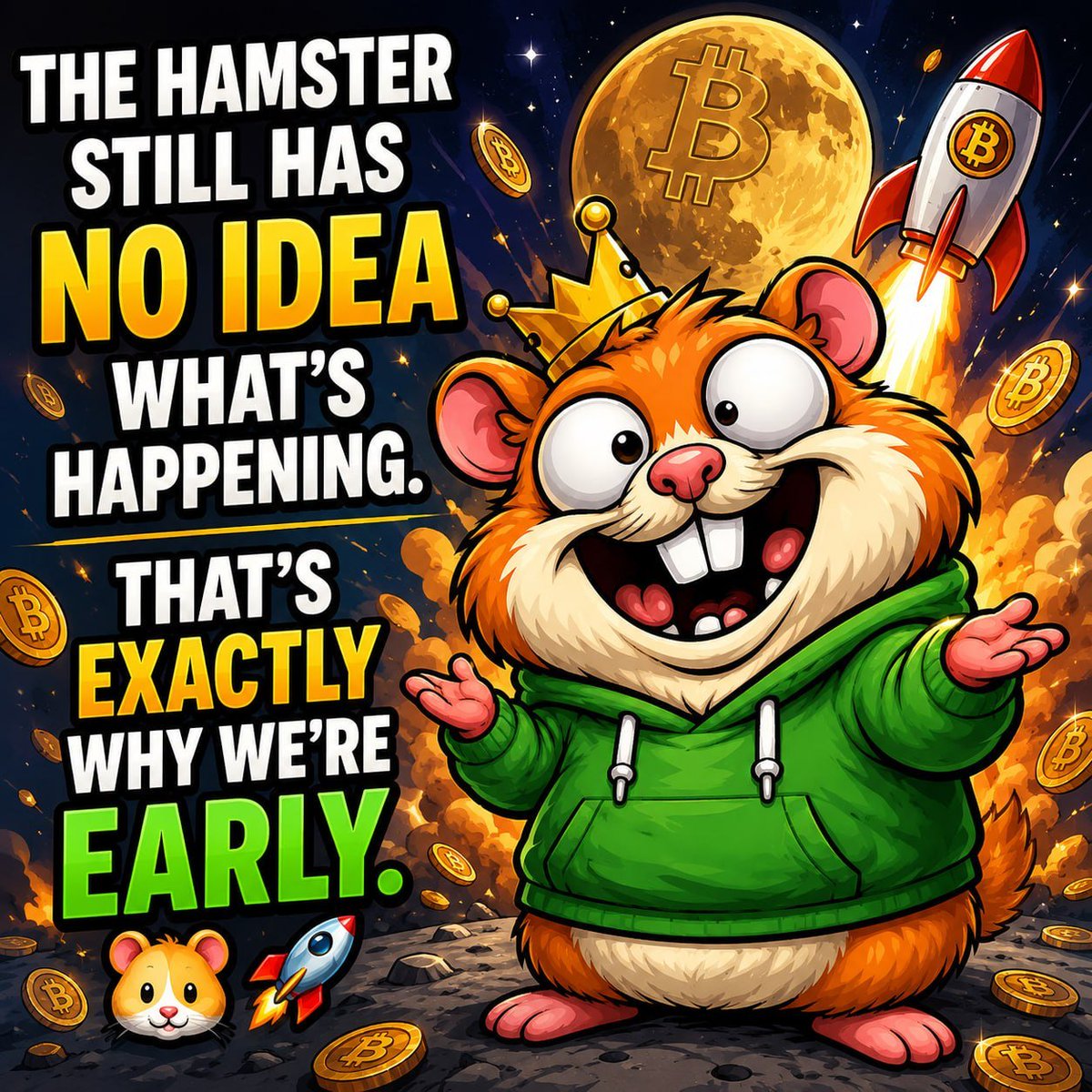 denis4itka's tweet photo. The hamster still has no idea what's happening. That's exactly why we're early.
#Memecoin #Crypto #Solana https://t.co/3N31lbqqpf