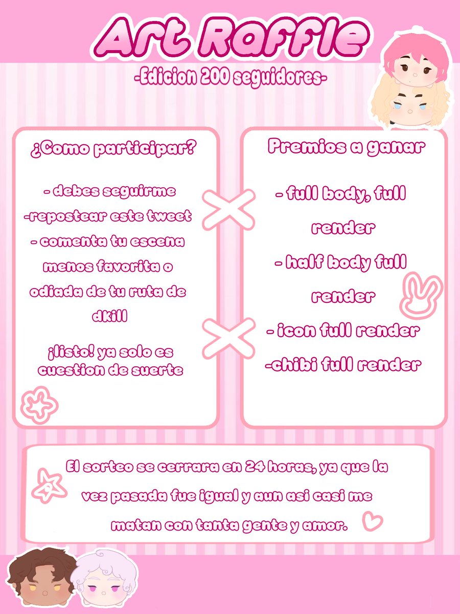 chippy_bunny's tweet photo. YA LO ESTABAN ESPERANDO EH. 

Segunda edicion, espero esta vez no me exploten el twt les amo 

(@noopsees que nuria me pidío taggearla) 

#dkil #datingkillmulator #sorteo https://t.co/XdnO8Wjx9a