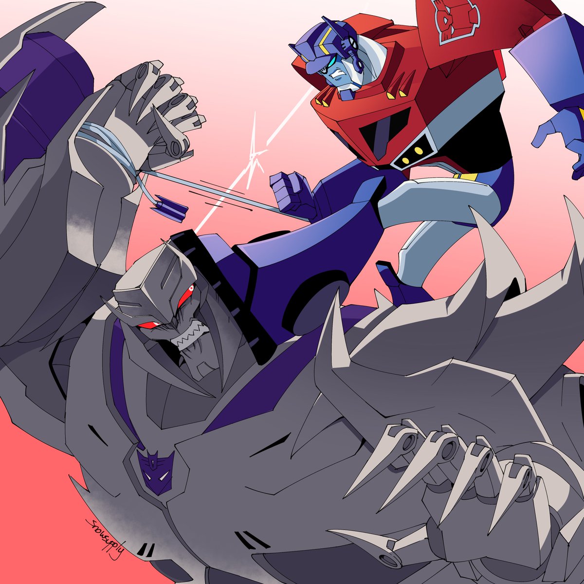 Snowsupply's tweet photo. Seeing all those TFP Optimus and TFA Megatron posts had me wondering what their respective counterparts might be up to... https://t.co/B4n0y3hLrS