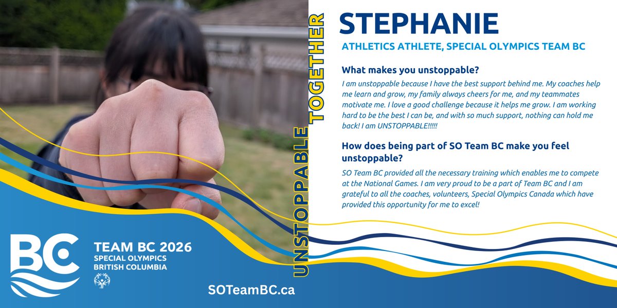 SpecialOBC's tweet photo. Two Special Olympics Team BC athletes. One shared determination to work hard, grow through sport, and represent B.C. with pride. ๐
Meet Stephanie and Tiffany Bjorndal! ๐
Donate today and be part of what makes SO Team BC #UnstoppableTogether. ๐ช
https://t.co/MFb9n0saYS https://t.co/RJTEUEdsY2