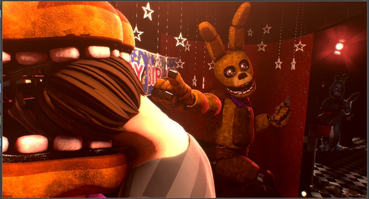 shkshhhw's tweet photo. I started this an year ago and still haven't finished it. too lazy to do the blood. first one is sorta edited on photoshop

#c4d #fnaf https://t.co/dsIlo9KCnO