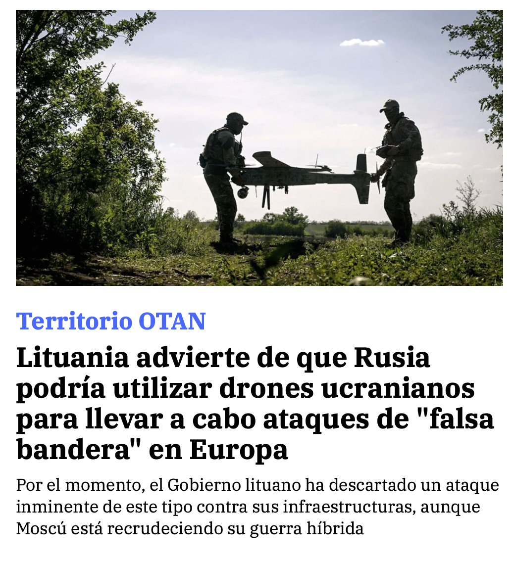 isaacjdotcom's tweet photo. ¿Y no será que vais a usar drones ucranianos para hacer un ataque de falsa bandera para responsabilizar a Rusia como hicisteis en Polonia? https://t.co/kjfhoS95BP