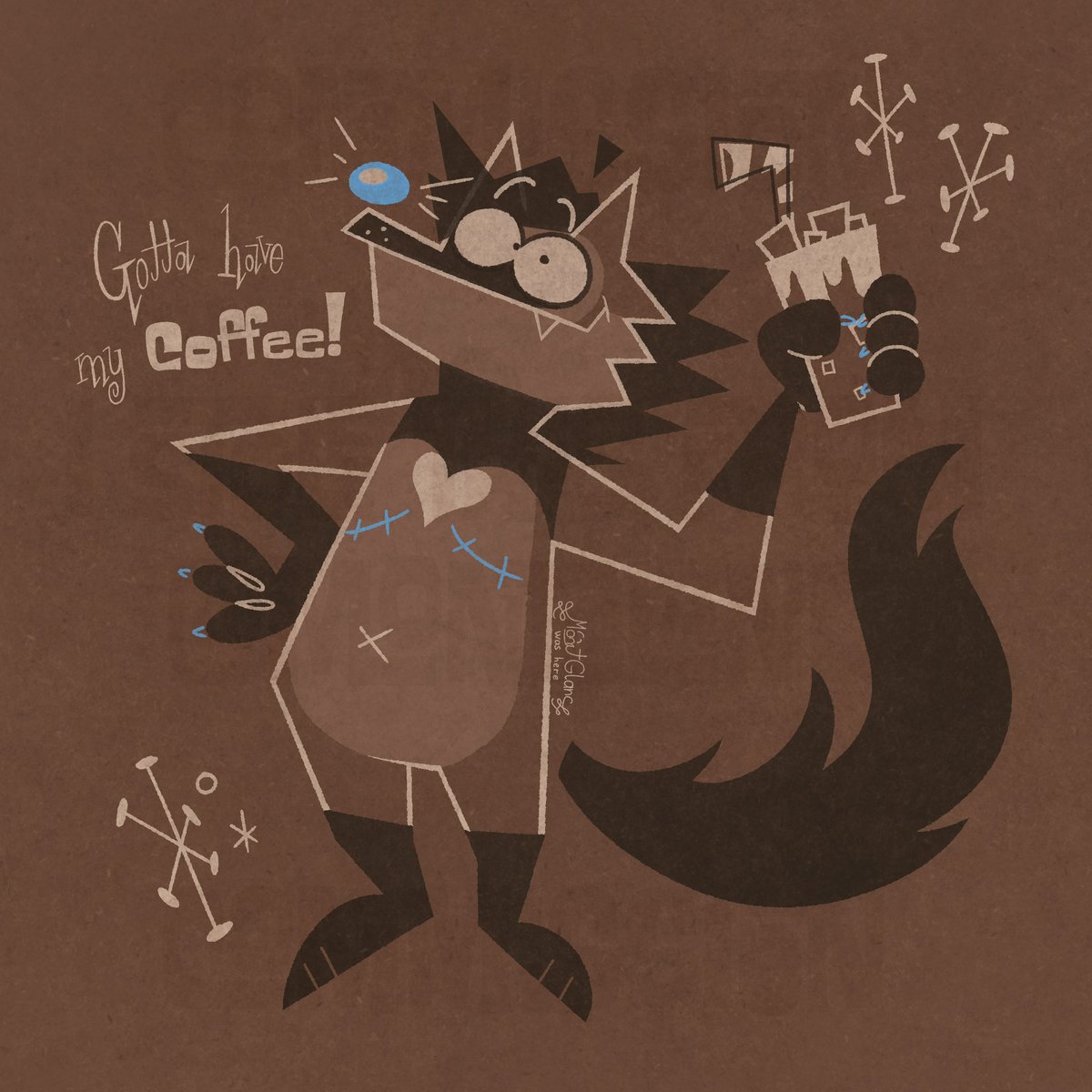 MontGlanc's tweet photo. For @/FishyFeeshy!

Don’t talk to me until I’ve had my coffee

#Furry #UPA #MidCentury https://t.co/3oSMIQgfWt