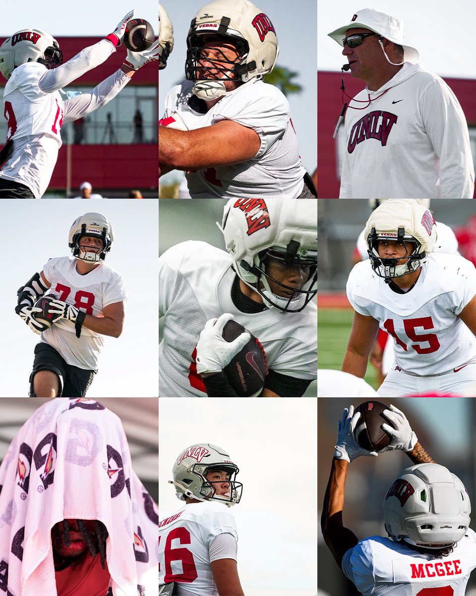 unlvfootball's tweet photo. Fall camp palette 🎨 https://t.co/qgrXtVU2b4