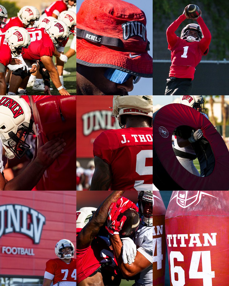 unlvfootball's tweet photo. Fall camp palette 🎨 https://t.co/qgrXtVU2b4