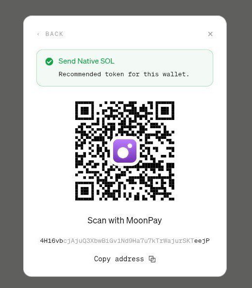 rastahodl's tweet photo. @moonpay just did both
$250 is what I need rn

4H16vbcjAjuQ3XbwBiGv1Nd9Ha7u7kTrWajurSKTeejP https://t.co/WkcS1GzMdM