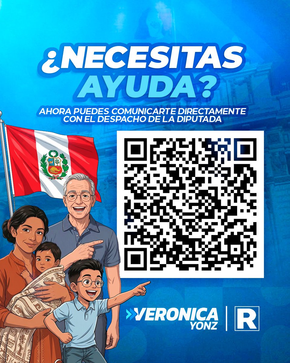 VeronicaYonzIca's tweet photo. Ahora puedes comunicarte de manera directa con el despacho de la diputada Veronica Yonz. 

📲 Escanea el código QR, registra tus datos y cuéntanos tu solicitud. 

#VeronicaYonz #UnidosTrabajamosMejor #AtenciónCiudadana #RenovacionPopular https://t.co/umJTH1ewHm