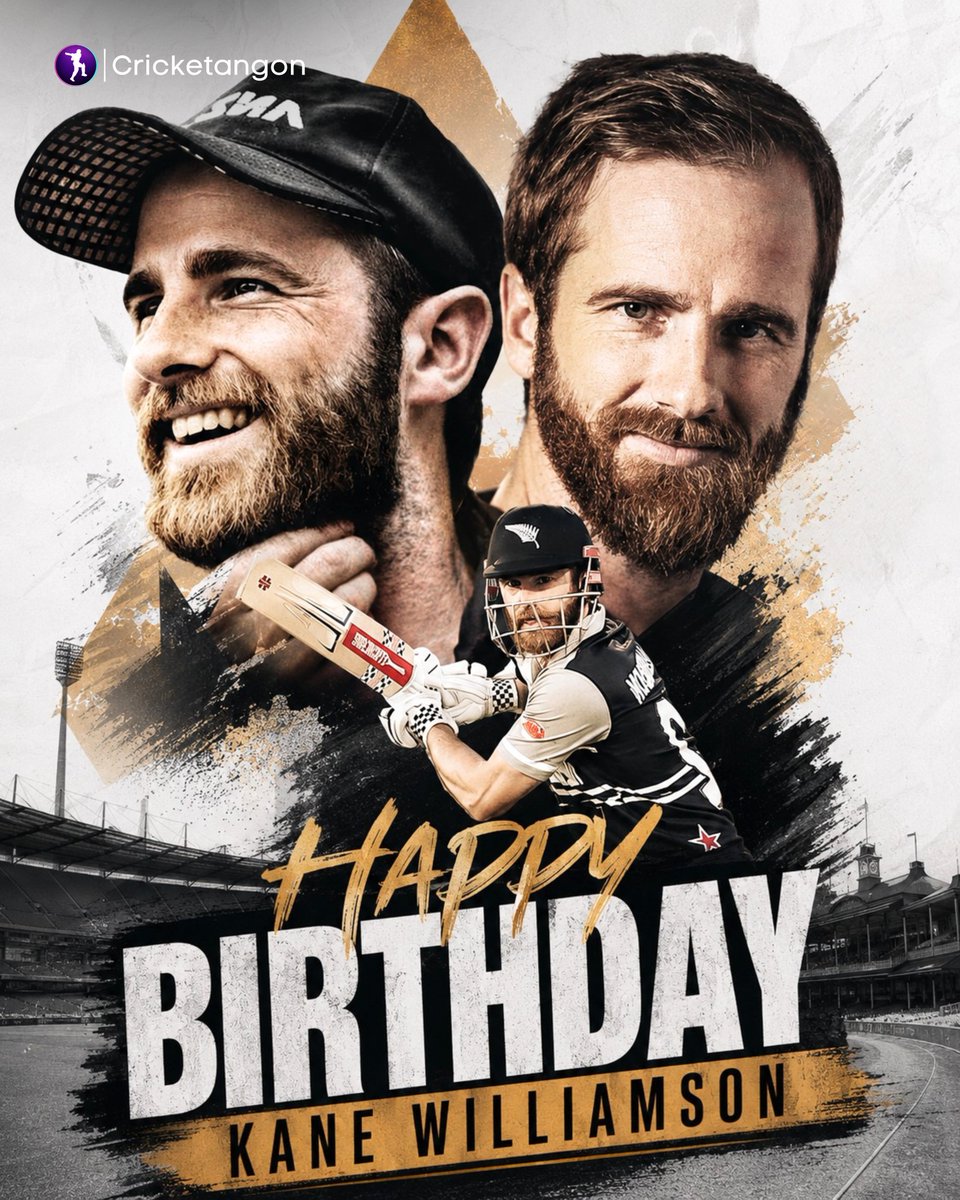 cricketangon's tweet photo. - 9,515 Test runs @ 54.06 avg.
- 7,256 ODI runs @ 48.69 avg.
- 2,575 T20I runs @ 33.44 avg.
- 48 💯s, 103 Fifties 👏🏻
🥇 Player of the Tournament of #CWC19
🏆 Inaugural WTC-winning captain
One of the finest batters of the modern era, a calm leader, an honourable member of the Fab-4, and a true ambassador of the game, Kane Williamson turns 36 today.
Happy Birthday to the recently retired legend! 🎂
#newzealandcricket | #blackcaps