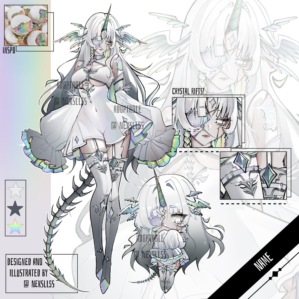 neksllss's tweet photo. 🌈CRYSTAL UNICORN DESIGN AUCTION🌈
SB : $170 
MB: $10
AB : -
Commercial use included! ⋆˙⟡
Rules and bids below⬇️
#adopt #adoptable
