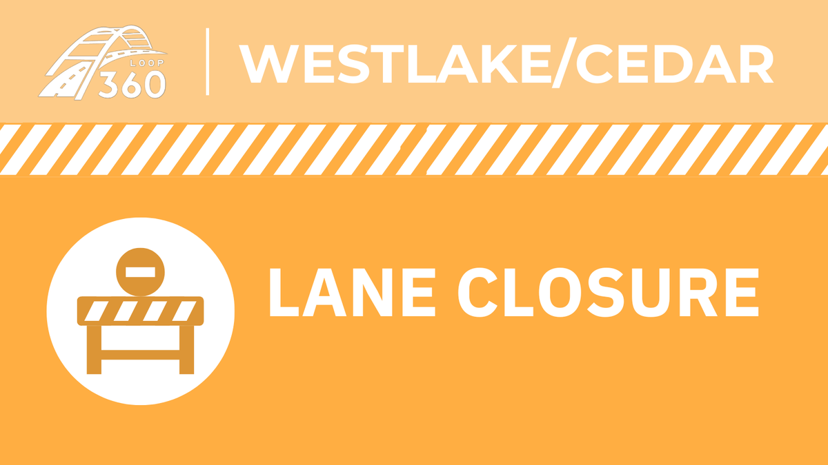 Loop360Project's tweet photo. TONIGHT: Northbound   #Loop360 from Westlake Drive to #Pennybackerbridge boat ramp right lane   closed, Aug. 9-10, 8 p.m. to 5 a.m., nightly for paving work.   #BeSafeDriveSmart #atxtraffic https://t.co/Ez0R24dNHr