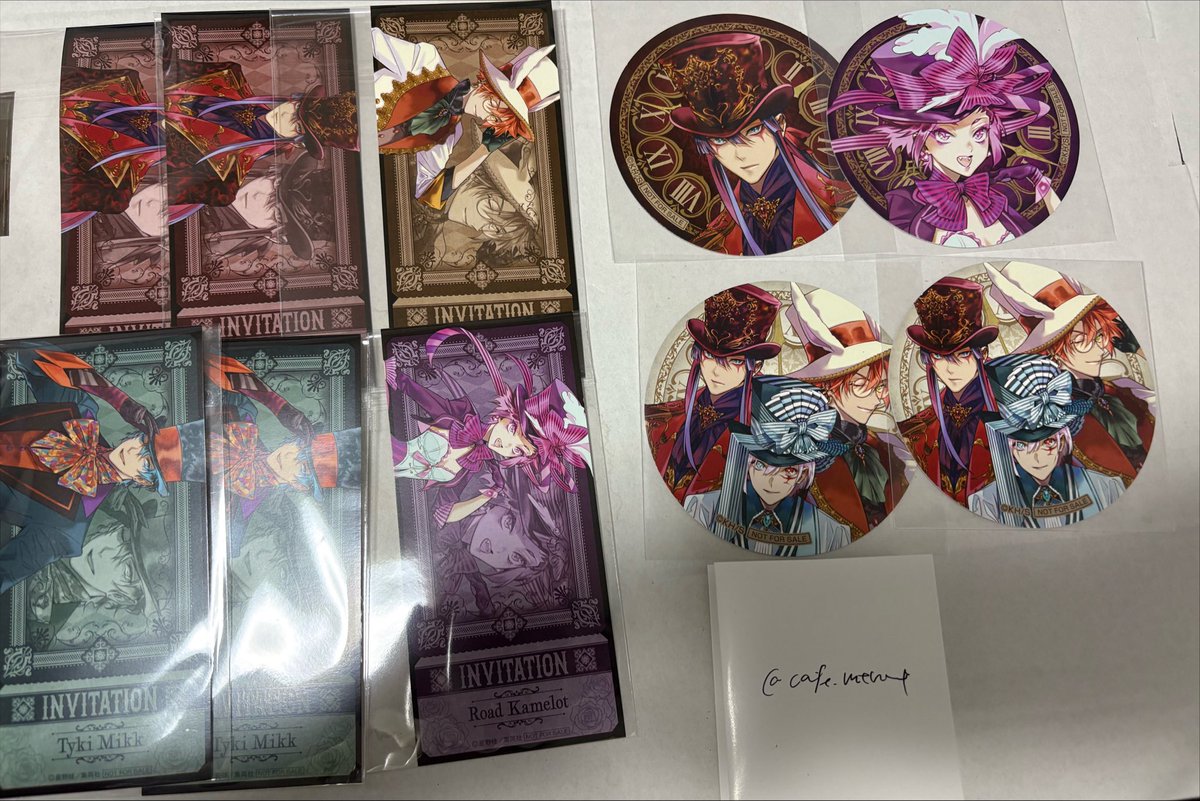 cafe_merut's tweet photo. @no_TL

【交換】 d.gray-man Dグレ キャラウムカフェ アクリルブロック マーカー カード コースター チケット風カード 特典

譲) 神田 ラビ ティキ ロード

求) アレン

郵送 or 後��都内手渡し
特典は特典同士

要相談にて同異種も可

検索からでも気軽にお声掛けください。 https://t.co/pmipg2ARao