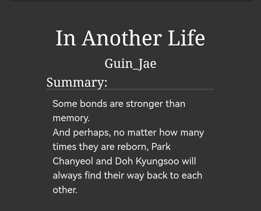 chansoofics's tweet photo. In Another Life - Guin_Jae - 
https://t.co/SJRgefmKTc https://t.co/1Tl2CvDtaW