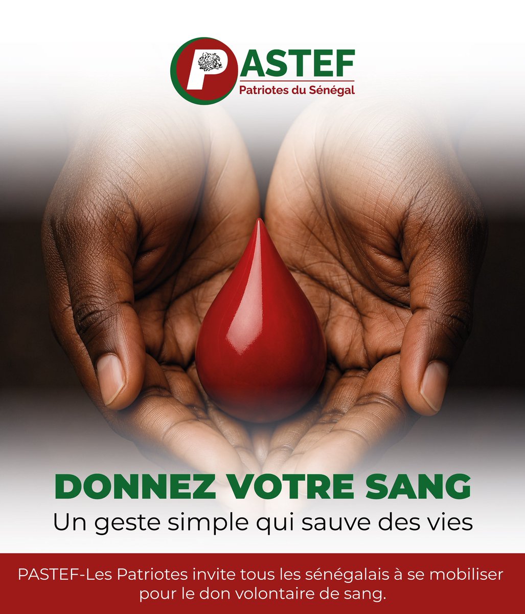 leprojetpastef's tweet photo. Un geste simple 🩸 ! https://t.co/r5PBJWrCLo