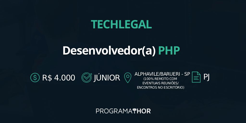 ProgramaThor's tweet photo. {VAGA}
Desenvolvedor(a) PHP Júnior
https://t.co/pIemUj4wpY 

#vagas #ti #dev #PHP #API #javascript #mySQL #fullstack #programathor https://t.co/TG4WzEyY4X
