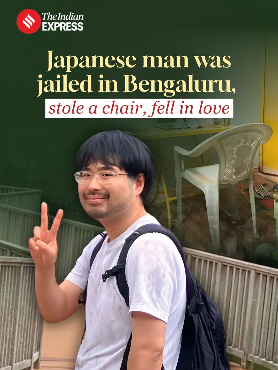 IndianExpress's tweet photo. Hirotoshi Tanaka came to Bengaluru in 2019 to learn English. Instead, he spent 19 days in prison, faced a long legal battle and was eventually deported to Japan.

Years later, his fight against the Karnataka Police led to the Karnataka government paying him Rs 75,000 in compensation — but that was only one chapter of his unusual journey in India.

Click on the 🔗 below to read the full article.
https://t.co/VN5LKFmqLz

Written by: Kiran Parashar