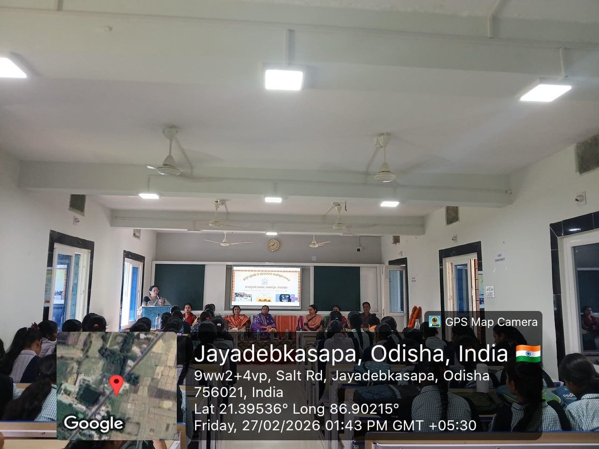 official8547's tweet photo. Girls Students Safety Awareness Programme organised by ICC &amp; Shaktishree of Dr. J.N. College, Rasalpur, Balasore on dated-27th feb. 2026

#amagouravamacollege
#Drjnc https://t.co/ebZqdChFQq