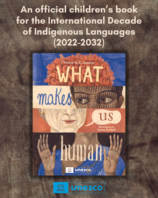 ebyrbooks's tweet photo. The Int'l. Day of the World's #Indigenous Peoples will be officially recognized on Mon., Aug 10! Commemorate the day by reading WHAT MAKES US HUMAN, released in partnership with @UNESCO. 🌎  
#indigenouspeoplesday #picturebooks #socialJustice @UN https://t.co/txfS795Ldz