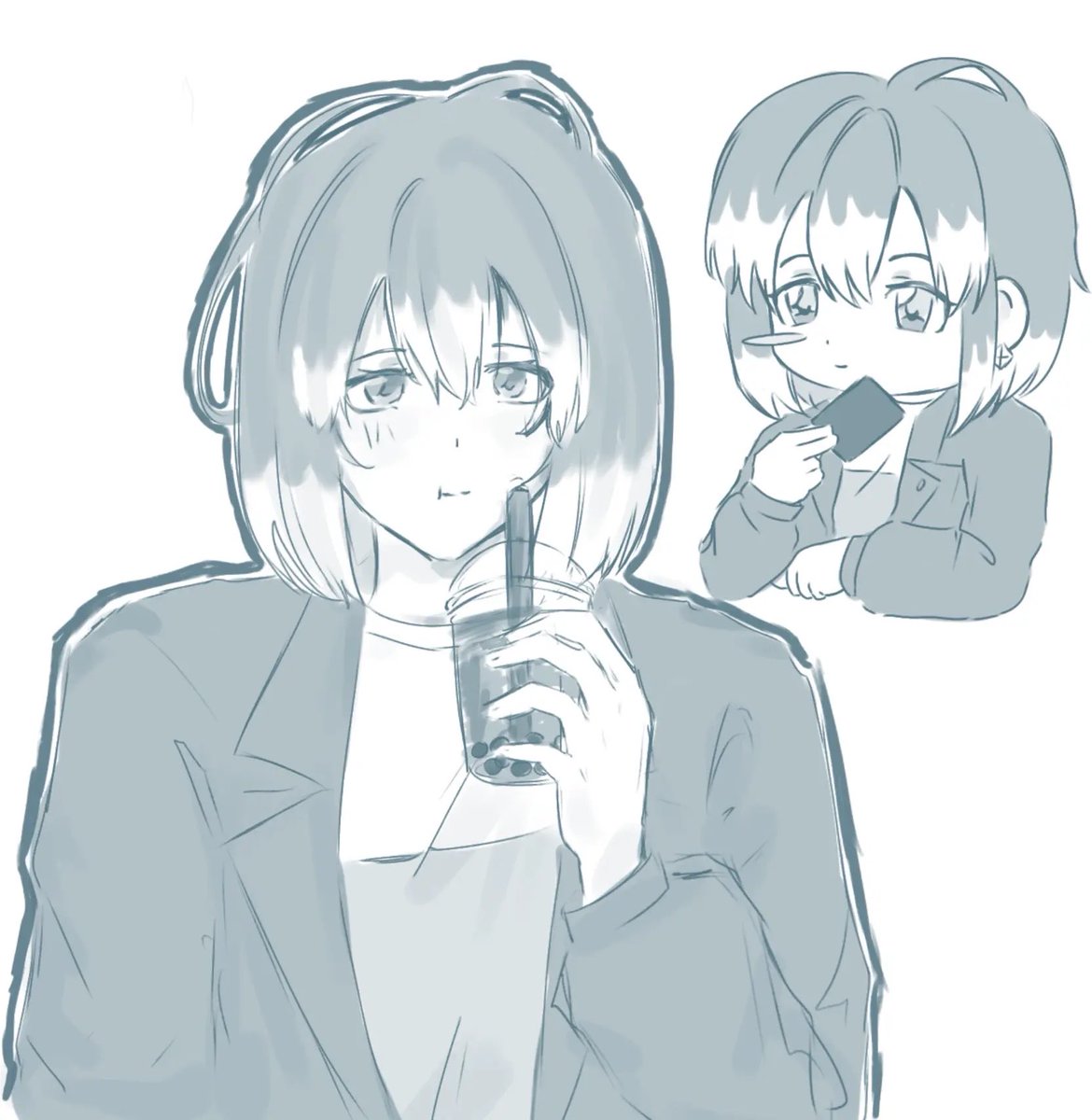 Soda12zu's tweet photo. Miko-chan awwww awwww aww and jane #09_m https://t.co/BGLJl30kLq