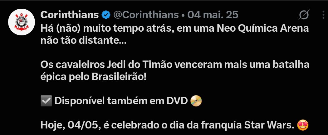 scikakaa's tweet photo. Ano passado o Corinthians conseguiu vencer o Inter em uma rodada qualquer de Brasileirão (depois de 5 anos sem vencer) e o perfil oficial ficou 3 dias carentando

Mas agora é rivalidade unilateral https://t.co/Ifx1Zjbq6L