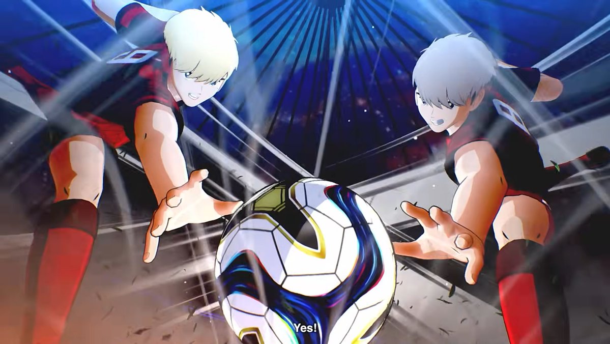 SightAlbar's tweet photo. Le trailer continue ensuite avec les jumeaux attaquants, Connor et Tanner Bernard, et leur tir combiné, le Fire Twin Shot. #captaintsubasa #worldfighters #game #anime #captaintsubasa2 https://t.co/gAquOw6xdH