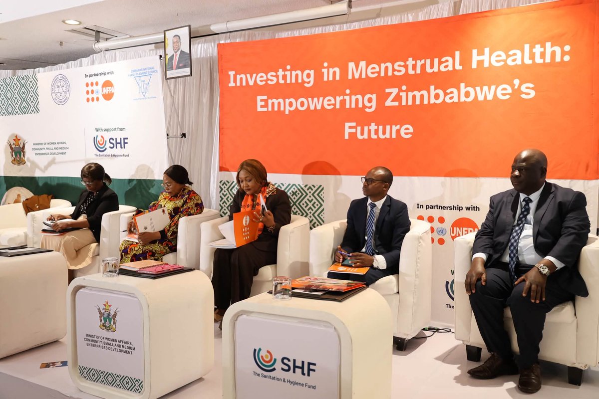 SAfAIDS's tweet photo. SAfAIDS Zimbabwe 🇿🇼 joined partners &amp; stakeholders at Zimbabwe Menstrual Health and Hygiene Symposium; to advance standards, policy reform &amp; market development for affordable menstrual hygiene products, and propel greater dignity for all women and girls 
#MenstrualHealthMatters https://t.co/4d6MRK7LK8