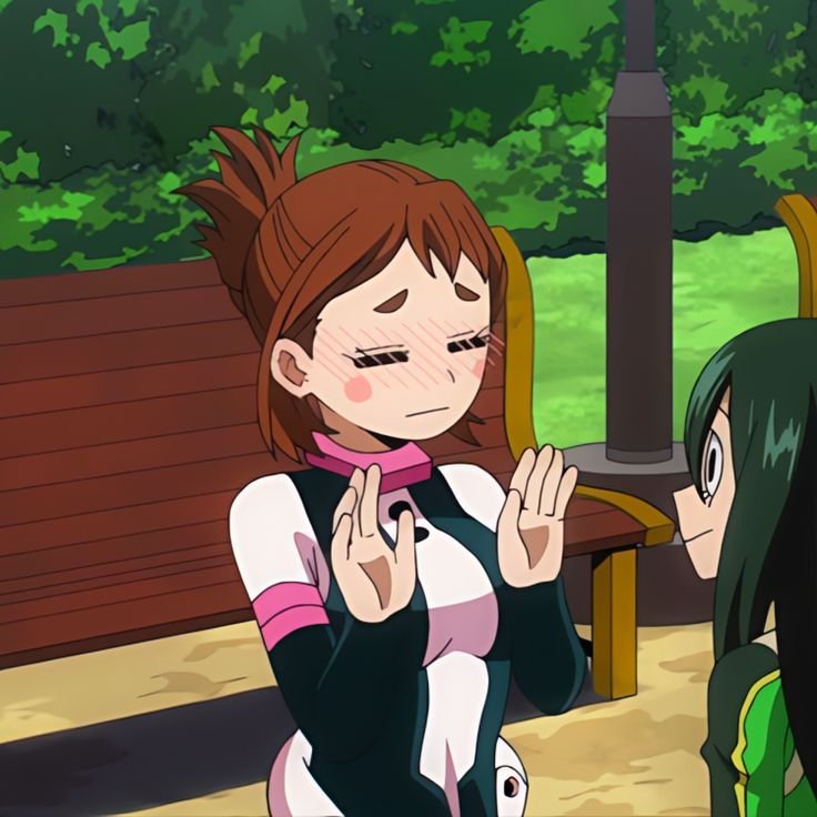 YHimeragi41766's tweet photo. I NEED TO SEE ADULT OCHACO WEARING THAT ICONIC HAIRSTYLE https://t.co/ZM8wpFPSnu