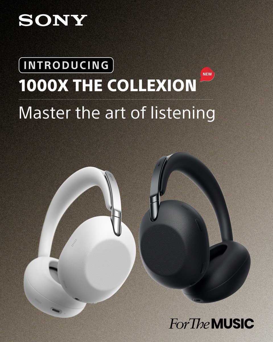 sony_india's tweet photo. A decade of 1000X innovation, perfected. Meet the 1000X THE COLLEXION Luxury Wireless Noise Cancelling Headphones—exceptional comfort, world-class engineering, and our most advanced noise cancellation yet.

Learn more: https://t.co/qVypEv4dSw https://t.co/whzH0Sh5Rp